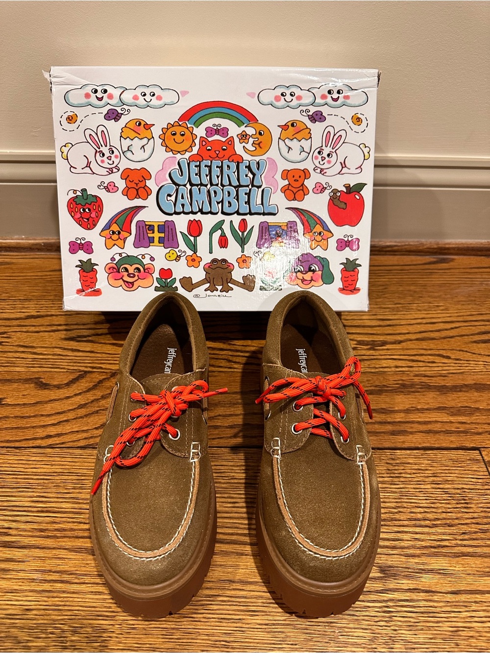 Jeffrey Campbell Crushed-T Lug Platform Boat Shoes